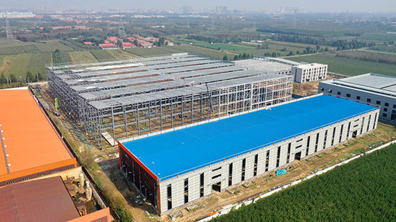 Tòa nhà Prefabricated Q235B Prefab Steel Warehouse Workshop